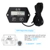 Small Engine Hour Meter and Digital Tachometer, Waterproof Inductive Tacho