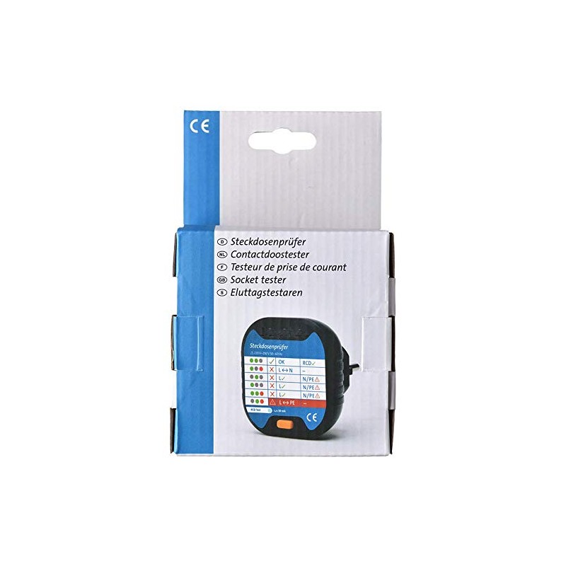 Kopp 171002012 Socket Tester for Connection Test with Optical Indicator,