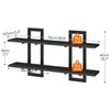 HOOBRO Floating Shelves, 15 Inch Wall Shelf Set of 3,
