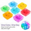 Zoksi Weekly Pill Organizer 2 Times a Day, Purple 7