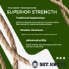 PolyHemp Twisted Rope - SGT KNOTS - Synthetic Polypropylene with