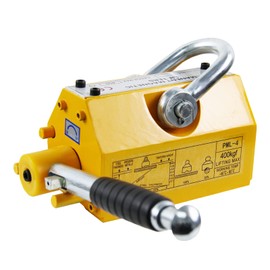 EBUY Magnetic Lifter, 1320Lbs Permanent Lift Magnets with Release, 600KG Lifting Magnet with Strong Neodymium Magnets, Used in Shop Crane, for Hoist, Board, Lifting Plate Steel