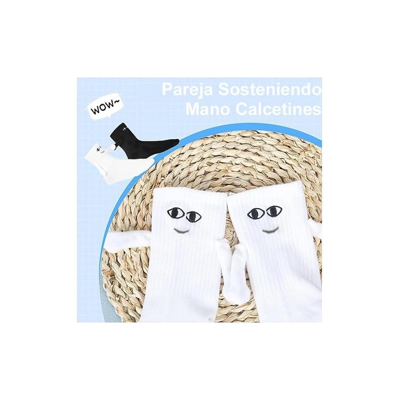 Calcetines de pareja magnéticos con manitas – 2 pares divertidos