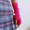 shunxinersty Knit Sleeve Knit Arm Sleeve Thumb Hole Glove Winter