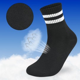Smlper 9 Pairs Boys Girls Socks Size 5-8 Years,9-12 Years Junior,Kids Socks for School, Sports & Daily Play