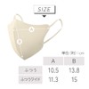 Iris Ohyama Fashionable MASK RN-FA30MW 3D Mask, 30 Pieces, Non-woven
