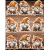 Unbranded Fall Gnome Die Cut Vinyl Stickers Scrapbooking Laptop Waterbottle
