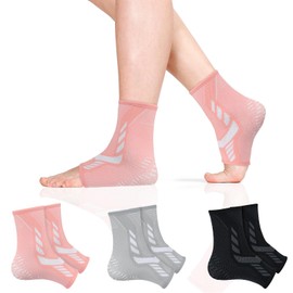 Srclo Ankle Support Brace 1 Pairs Breathable Plantar Fasciitis Socks Anti-Slip Ankle Compression Sleeve Socks women and men Compression Foot Sleeves