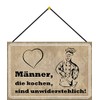 generisch Tin Sign 20 x 30 cm Curved with Cord
