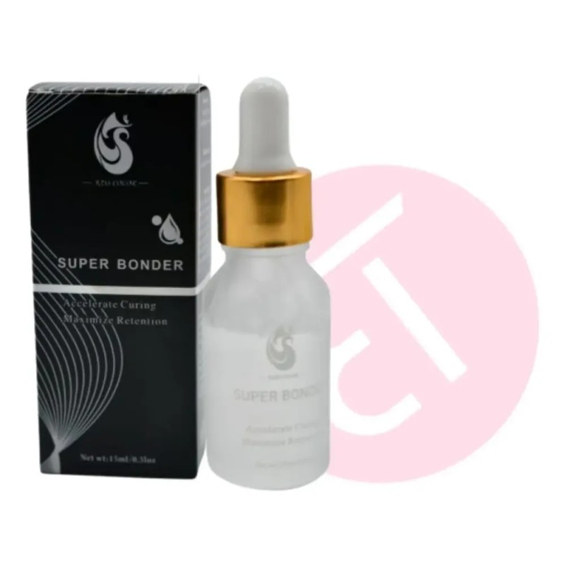 Pack Extensiones de Pestañas Sintéticas Transparente Primer Super Bonder Kiss