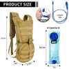 SUNRISING Tactical Molle Hydration Backpack with 3L Water Bladder -