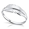Materia Women's Feather Rings 925 Silver – Silver Ring Natural