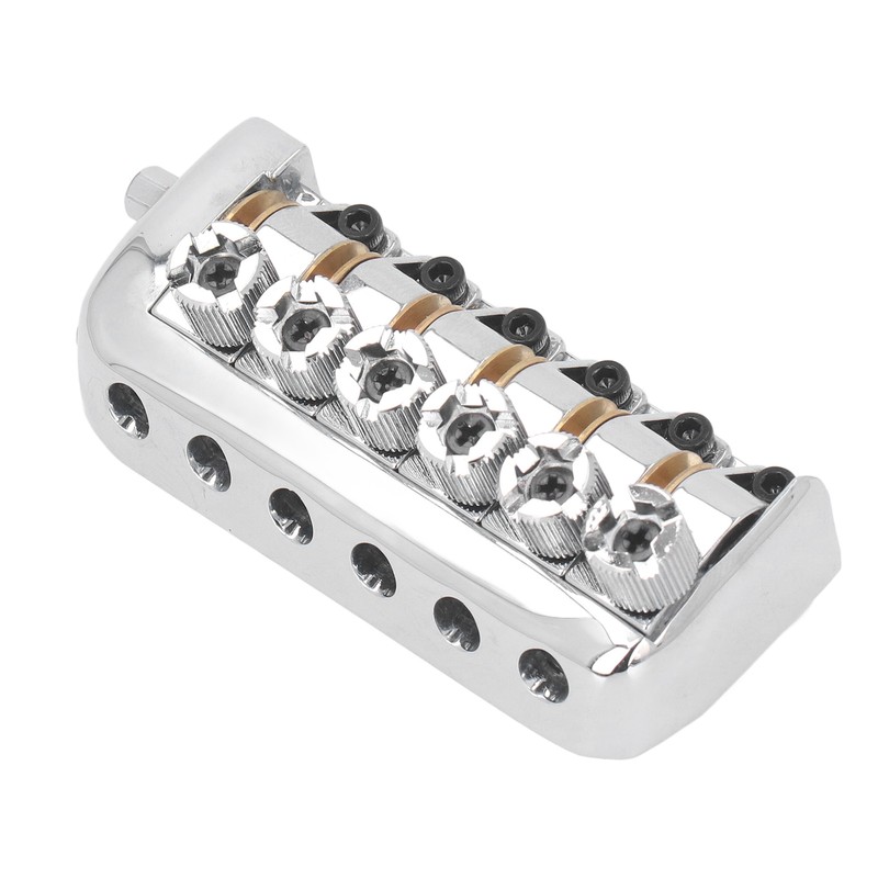 Headless Guitar Bridge Tailpiece 6 String Saddle with Worm Involved