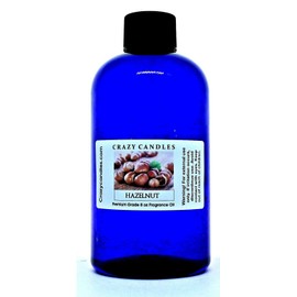 Crazy Candles 8oz Hazelnut 8 Fl Oz Bottle (237ml) Premium Grade Scented Fragrance Oil