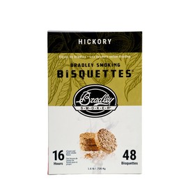 Bradley Smoker Bisquettes BTHC48 For Grilling and BBQ, Hickory, 48 Pack