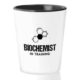 Bubble Hugs Biochemist Shot Glass - Biochemist In Training - Funny Biochemical Biochemistry Organism Science