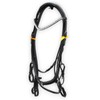 Aces Equine LEATHER ANATOMICAL HORSE BRIDLE DESIGNER PEARL BROWBAND WITH