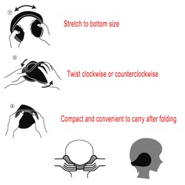 AWOCAN Earmuffs Knit Ear Warmers Ear Muffs Winter Women Warm Fur Earwarmer Foldable for Women Men Outdoor Activities (WHITE)