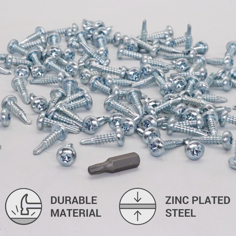SKIR'CO (Pack of 150) Self Drilling Screws 4.8 x 19