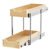 Sikarou Wood Pull Out Cabinet Organizer 2 Tie 9" W