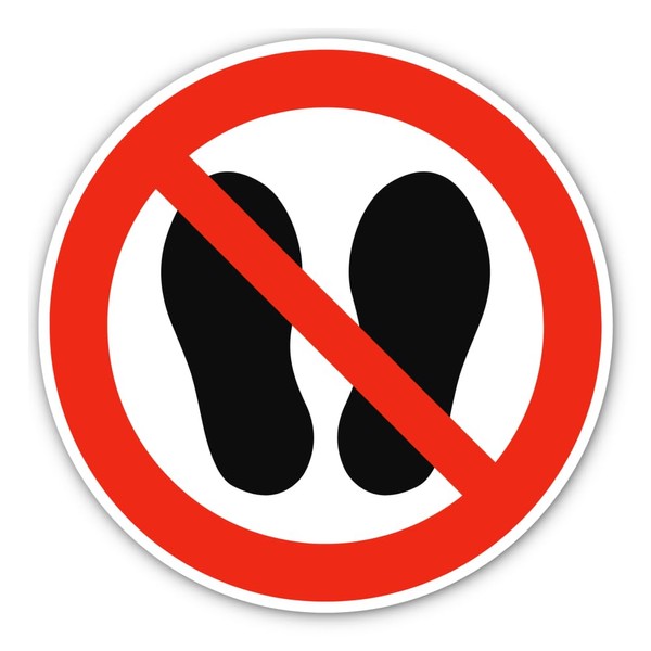 Enter the Area Prohibited, Prohibition Sign: P024 - DIN EN