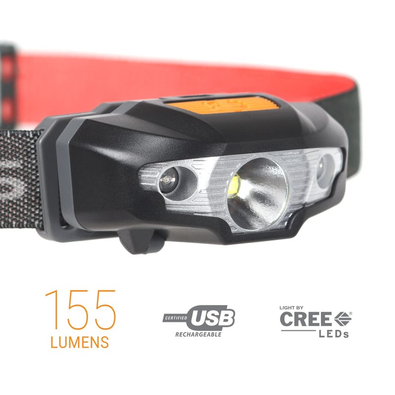 Life Systems Intensity 155 LED Head Torch, Black, One Size