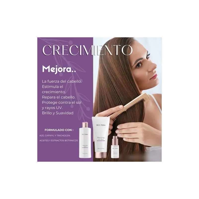 2pzs Shampoo Reviving Farmasi/para Crecimiento De Cabello