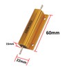 Mdurian 2 x 100 W 50 Ohm 5% Aluminium Housing