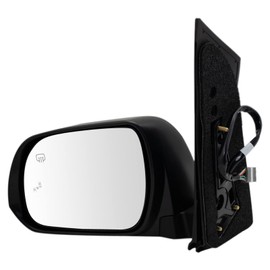 TRQ Left Mirror with Heat Power Folding with Housing Turn Signal Drivers Side Compatible with 2013-2017 Toyota Sienna TO1320327 TO1320359