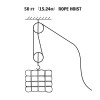 Manual Rope Hoist Pulley System Polypropylene Rope Hoist 50ft 2000