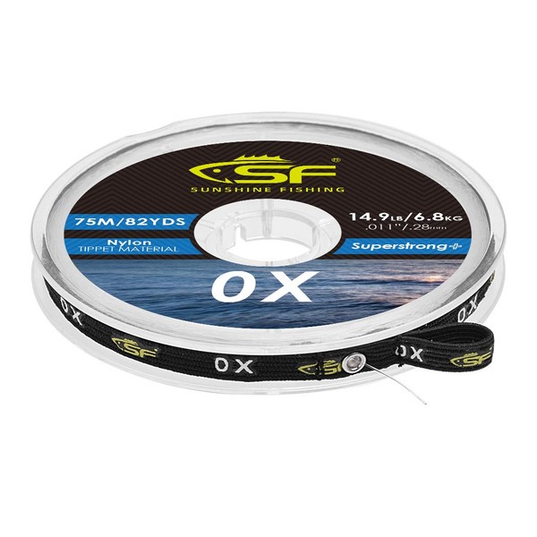 SF Clear Monofilament Nylon Tippet Line Fly Fishing Tippets Leaders Trout # 100M 7X 1 Pack