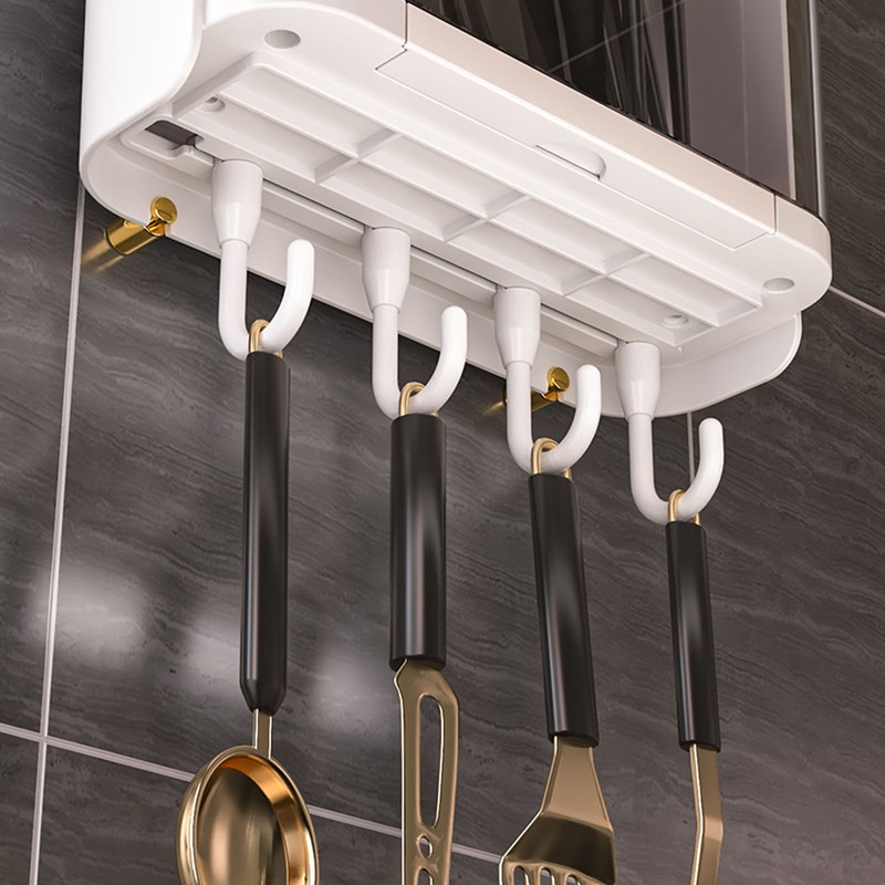 Utensil Drying Rack Chopstick Holder Wall Mounted Plastic Chopsticks Straws