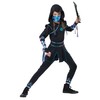 California Costumes, Ninja Nightfire, Child's Large,Black
