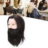 Salon Male Mannequin Head Human Hair Practice Hairdressing Training Head