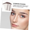 Ipetboom 6pcs Brow Stencil Set Eyebrow Imitation No Glue Needed