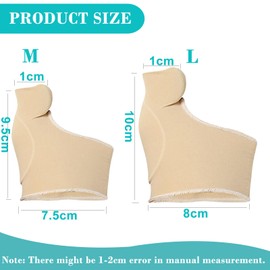 ZADEICK 2 Paare Hallux Valgus Korrektur Zehenspreizer Hallux Valgus Schuhe Damen, Schutz der Großen Zehe, Zehenschutz Großer Zeh für Tag und Nacht M+L