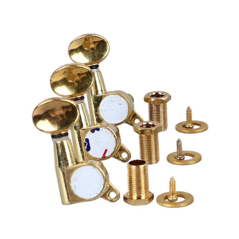6Pcs Full Closed Guitar Tuning Key Accurate Fast Operation Stable