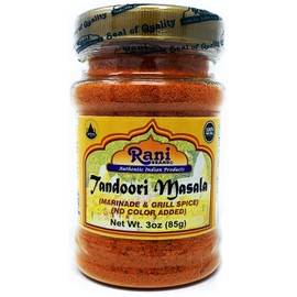 Rani Tandoori Masala (Natural, No Colors Added) Indian 11-Spice Blend 3oz (85g) ~ Salt Free | Vegan | Gluten Free Ingredients | NON-GMO