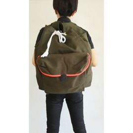 Pure Cotton Canvas 山菜 Leisure Rucksack Large TS – 03