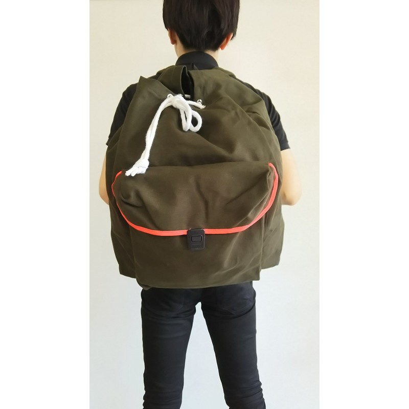 Pure Cotton Canvas 山菜 Leisure Rucksack Large TS – 03