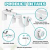 4 Pack Adjustable Curtain Rod Bracket Attachment for Outside Mounted