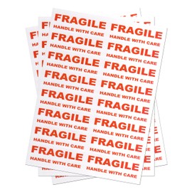 800 Fragile - Handle with Care Labels Large Stickers