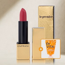 Enprani Le Premium Lipstick OR02 Dry Sunset + Vitamin Hand Cream, 1 piece, 3.4g / 엔프라니 르 프리미엄 립스틱 OR02 드라이선셋 +비타민 핸드크림, 1개, 3.4g