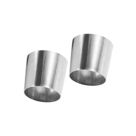 Partuto Car Mandrel Exhaust Bend Elbow Pipe 304 Stainless Steel Concentric Reducer 3" OD to 3.5" OD 2pcs Replacement