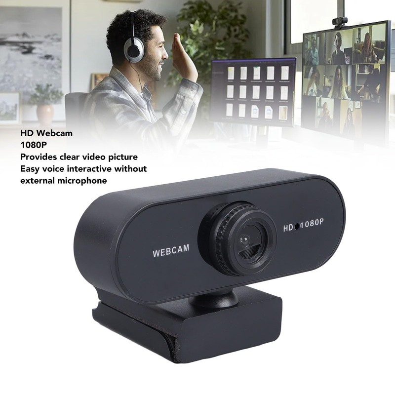 Yanmis Webcam 1080P with Microphone Computer Camera in HD 1080P