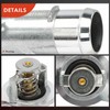 A-Premium Engine Coolant Thermostat Housing Assembly Compatible with Volkswagen Touareg