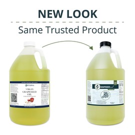Zatural Grapeseed Oil Naturally Grown 100% Pure Cold Pressed Virgin High Tempurature Cooking Oil 128oz (1 Gallon)