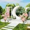 3 Pcs Giant Artificial Flowers for Decoration, Large Paper Pink