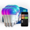 9W Smart A60 Bulb 2/4/6/8/10 Pack Set E26 RGB Cold