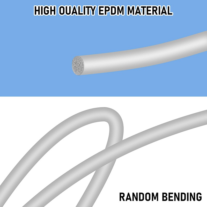 Backer Rod 1/4 Inch, 50 Feet Rubber Backer Rod Foam